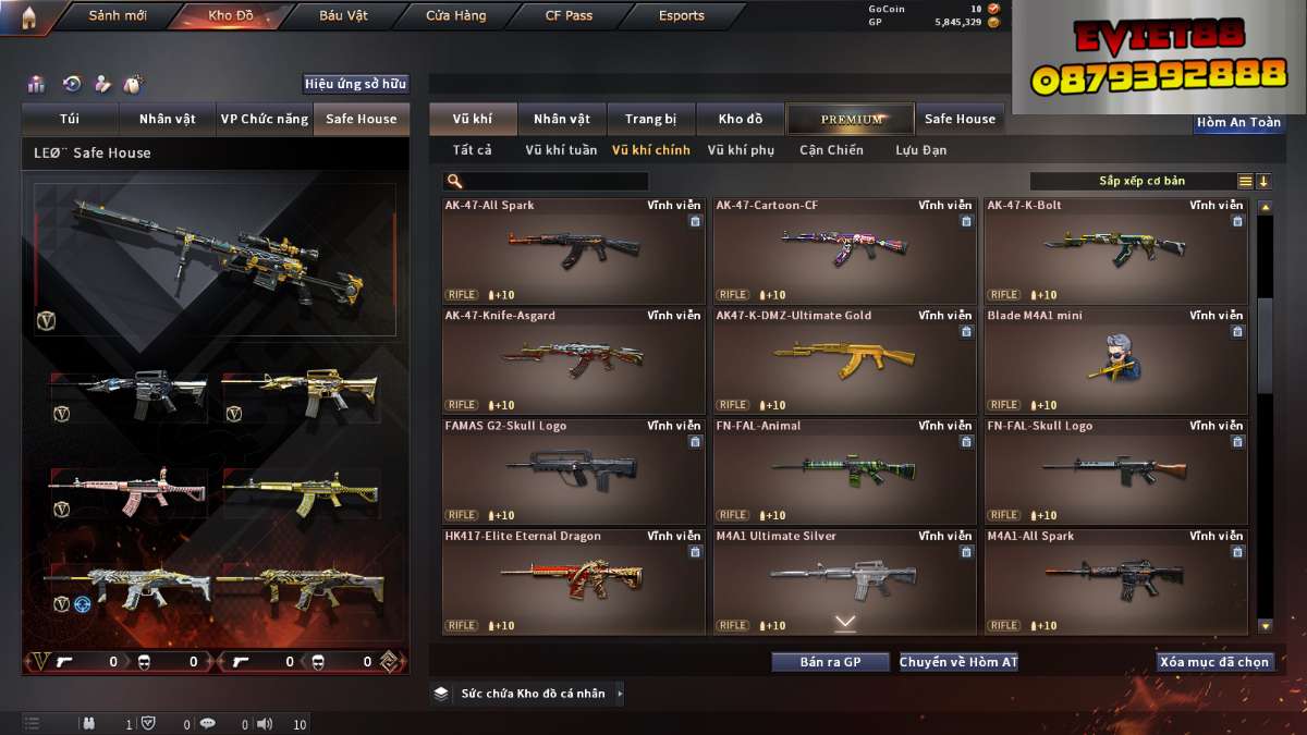 shop acc cf uy tin gia re